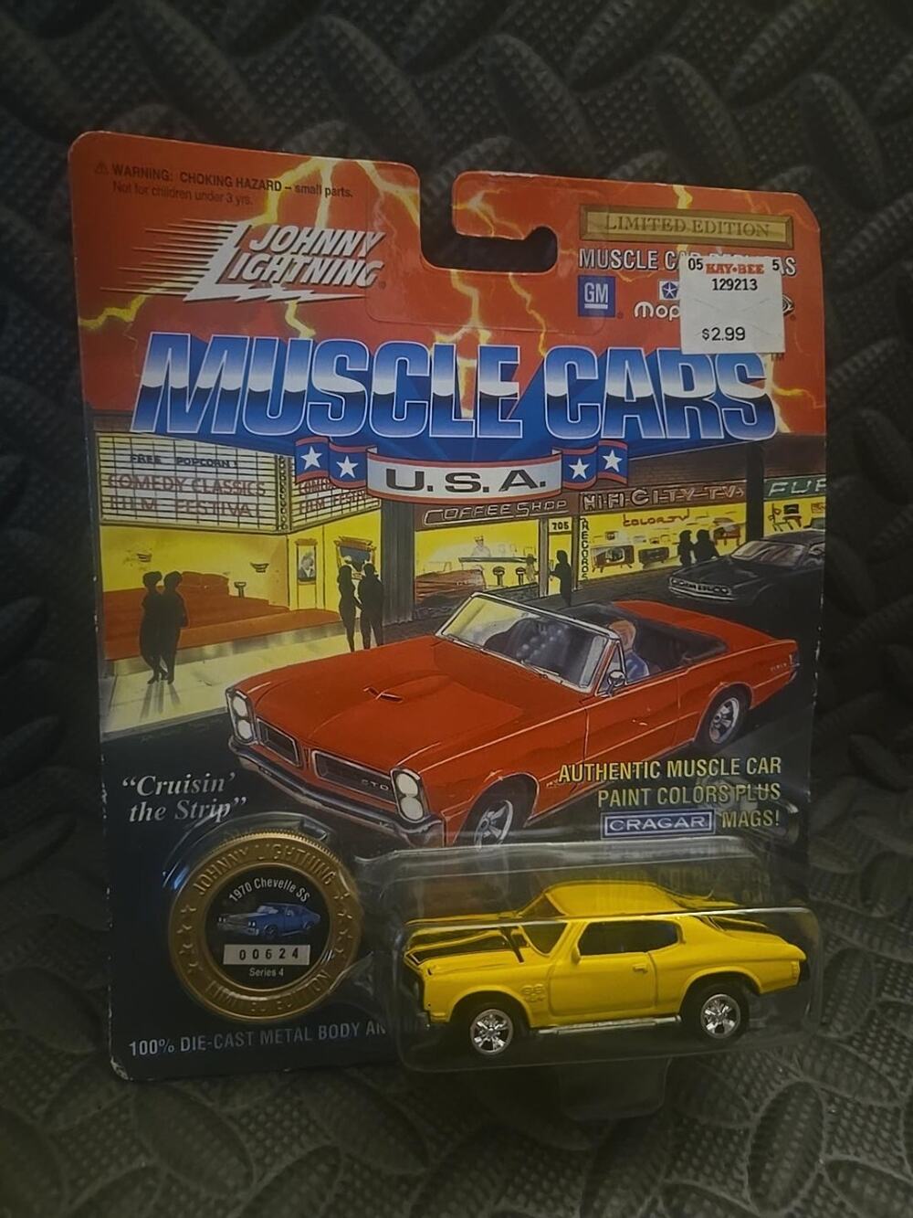 Johnny Lightning 1970 Chevy Chevelle SS Yellow Muscle Cars USA Series 4 Sealed